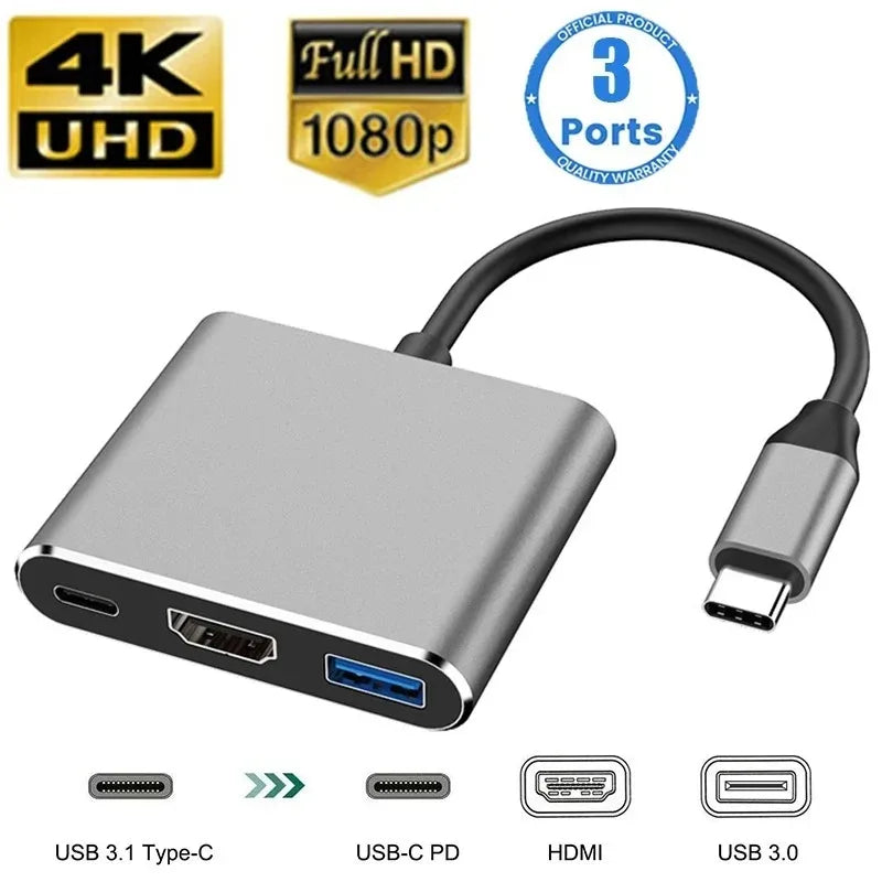 11 in 1 Usb Hub USB C To HDMI-compatible Splitter HUB Type-c To HDMI-compatible USB3.0 Docking Station for Macbook Air Converter