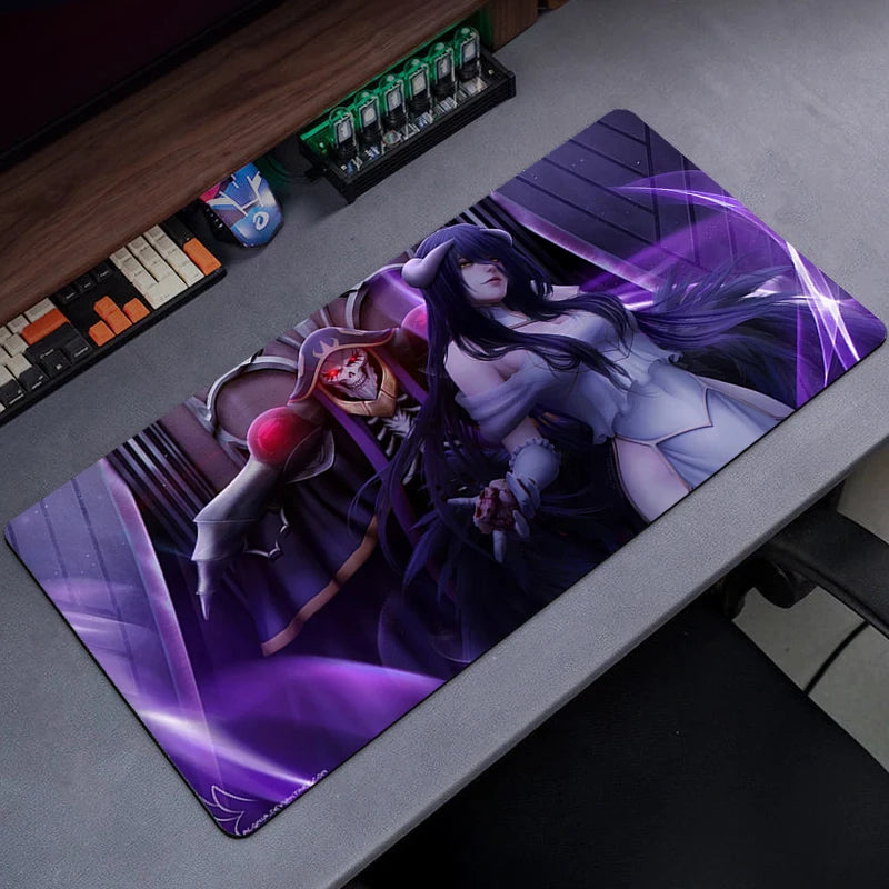 Overlord Mouse Mats Mousepad Large Anime Gaming Accessories Mause Pad Kawaii Carpet Cabinet Keyboard Deskmat коврик для мыши
