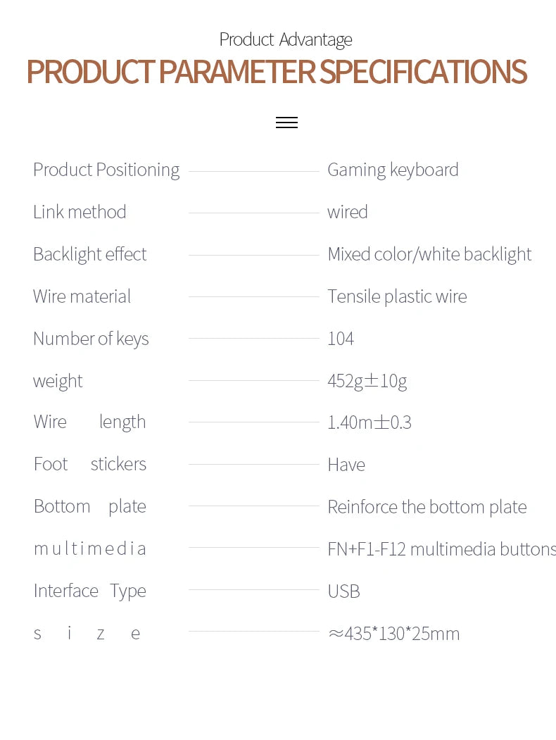 Gaming Keyboard Mouse Headphone Set Wired Backlight Game 104 Keys Keyboards 3600DPI Mice USD 3.5mm Headset Combos for PC Gamer
