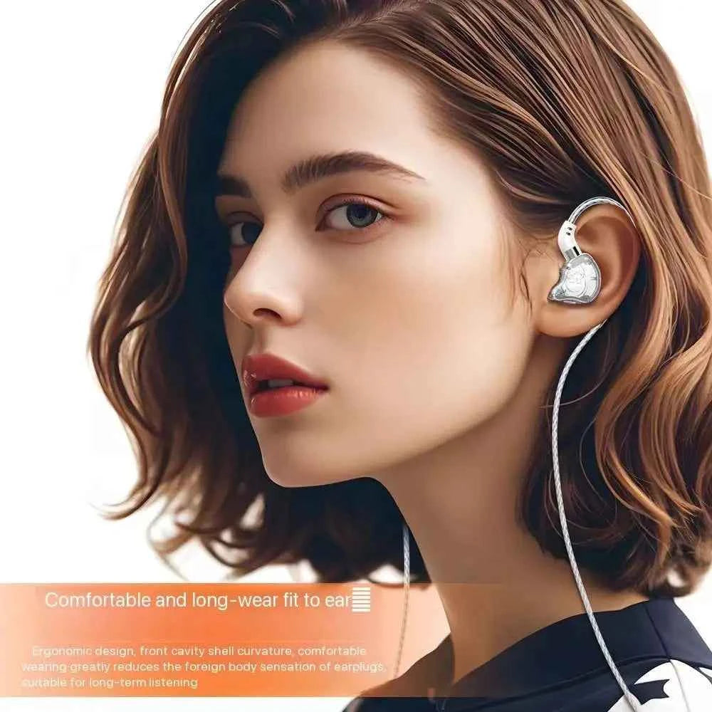 HiFi Wired Earphone Type C with MIC Sport Running Headphones USB C Bass Stereo Headset 3.5mm Music Earbuds for Samsung