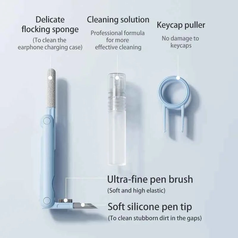 LLANO All-in-One Electronics Cleaning Kit  For laptop/mobile screen/mechanical keyboard/headphone compartment
