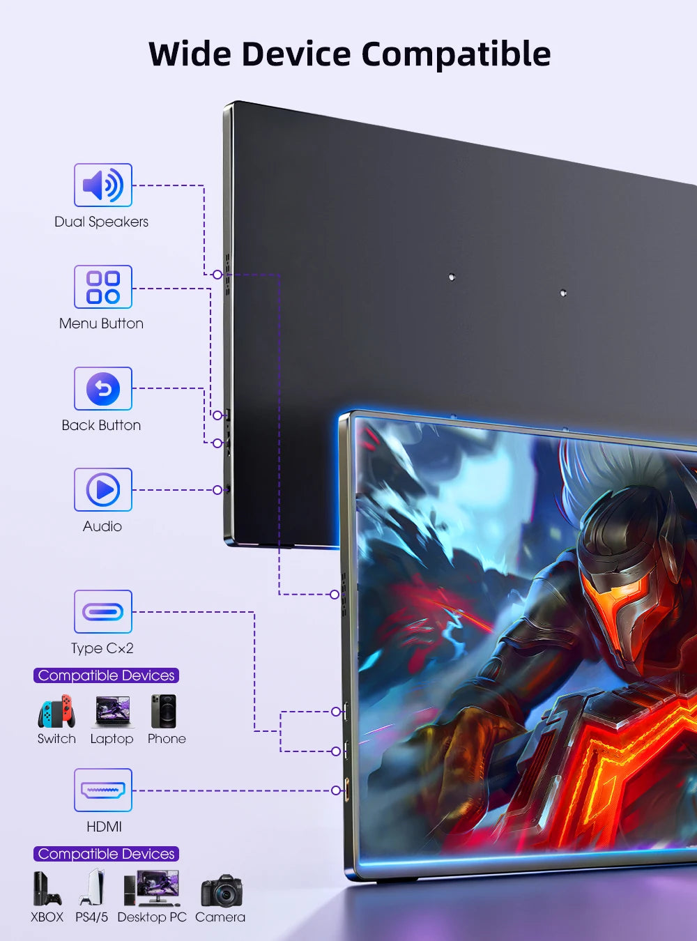 UPERFECT 2.5K Portable Monitor 16