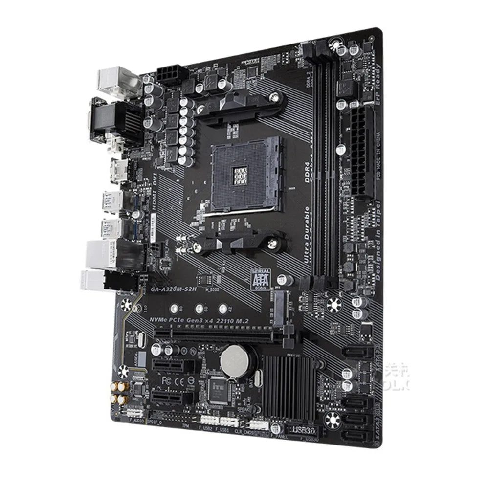 GA-A320M-S2H motherboard AMD Socket AM4 DDR4 USB3.0 SATA3.0 VGA+DVI+HDMI - WinSupport Tech
