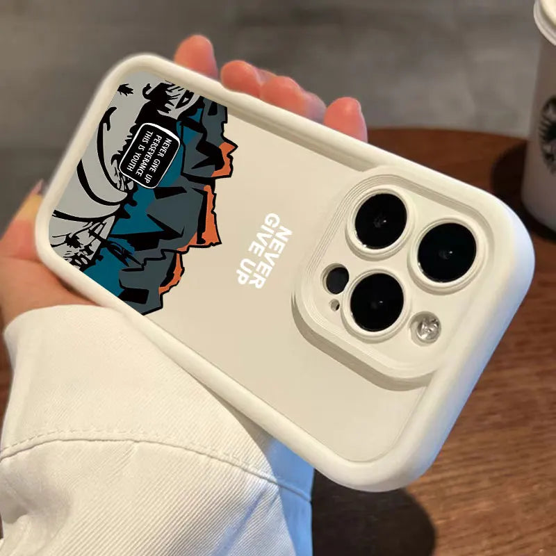 For iPhone 17 16 15 14 13 12 11 Pro Max Case Mountain Road Silicone Phone cases For iPhone 15 16 Plus Cover