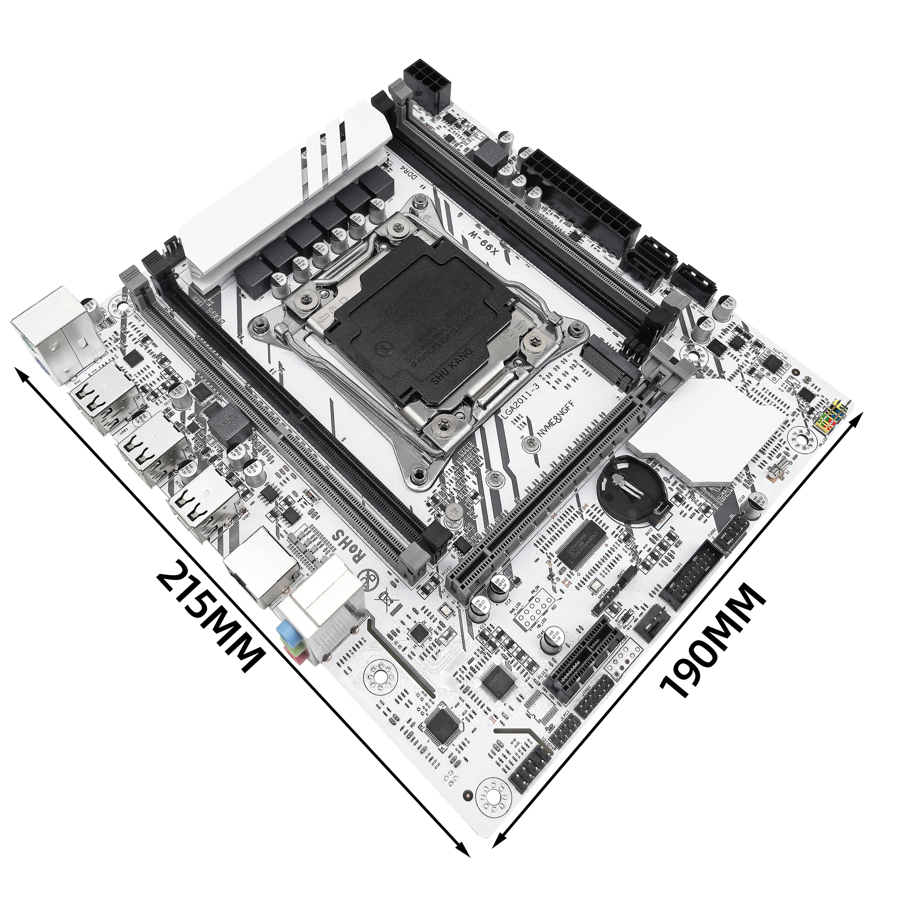 ZSUS X99-W Motherboard Set Kit With LGA2011-3 Xeon E5 2680V4 CPU DDR4 16GB (1*16GB) 2133MHZ RAM Memory NVME M.2 SATA - WinSupport Tech