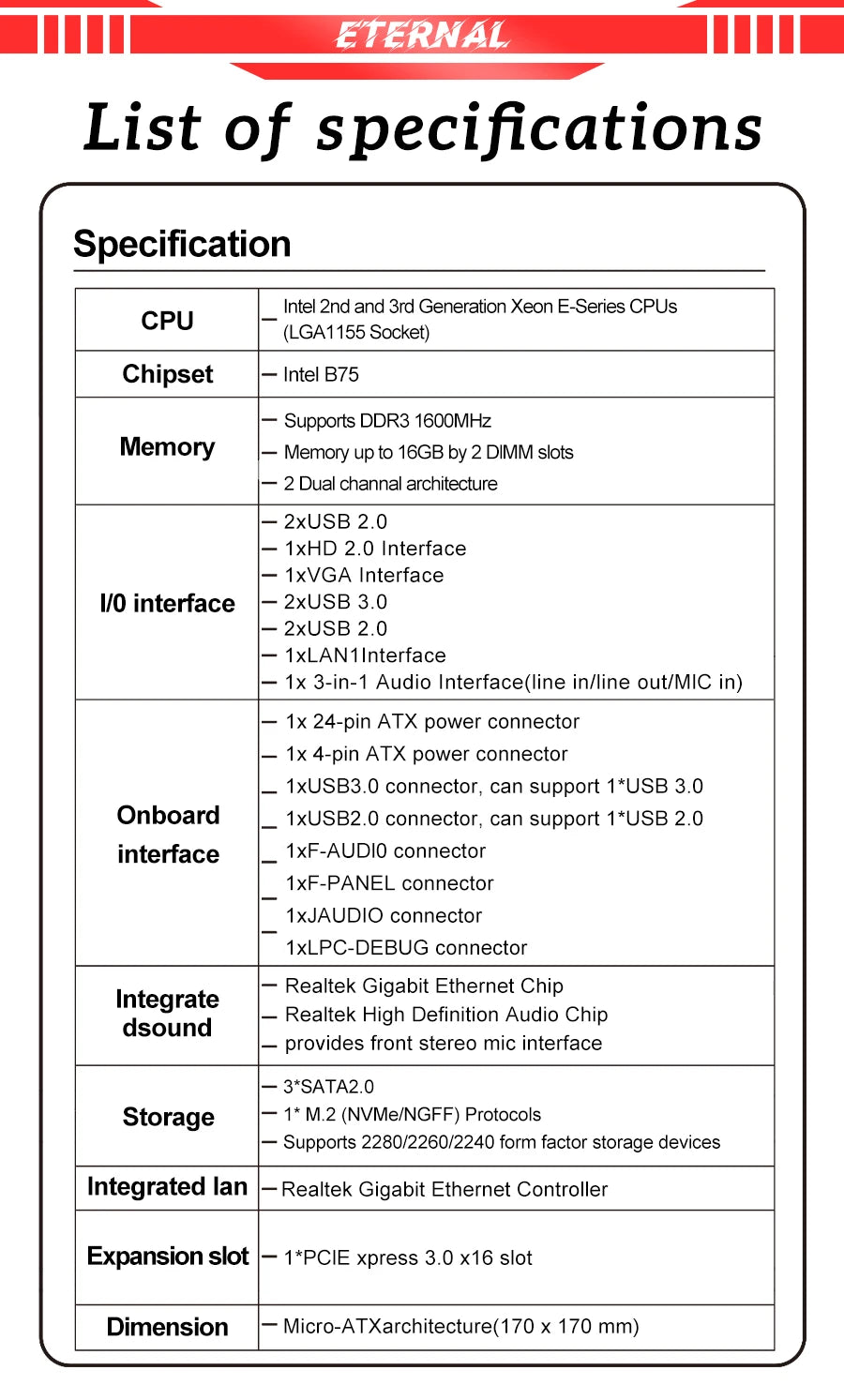 SOYO H61 Gaming Motherboard Kit with Intel  LGA1155 CPU i5 2500 DDR3 8G*2 Memory M.2 SATA Desktop Computer components
