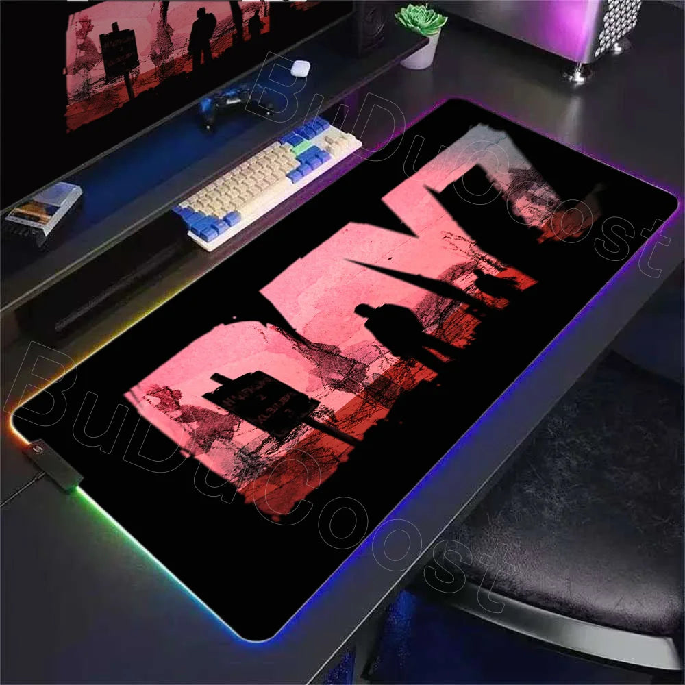 LED D-dayzs Mouse Pad Large RGB Mouse Pad XXL LED Mouse Mat Mousepads Table Pads Keyboard Mats Desk Rug with Backlit Gaming Mats