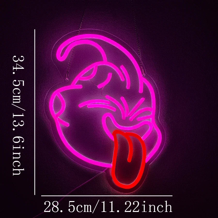 Gaming Neon Sign for Gamer Room Decor,USB Powered LED Anime Neon Signs for Kids Bedroom Game Room Man Cave Gifts