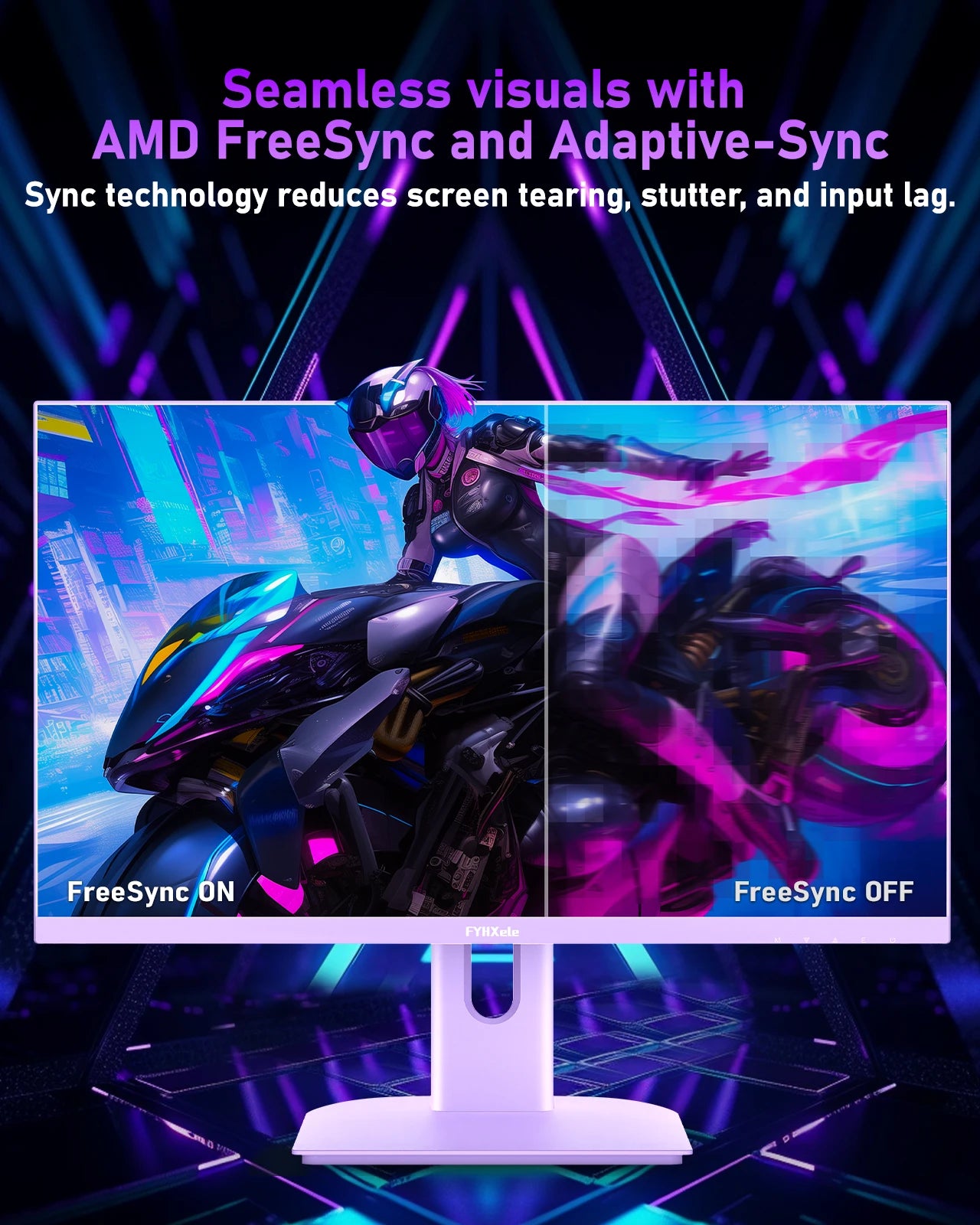 FYHXele 27 inch 180Hz IPS Gaming Monitor 1Ms Fast Response Speed 1920 * 1080 HDMI DP Ultrawide PC Support Vesa Wall Mount