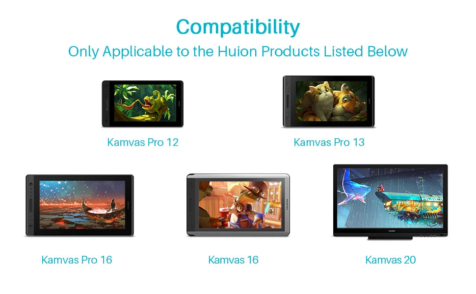 HUION PW507 Battery-Free Stylus for Huion Kamvas PRO 12(GT-116)/PRO 13(GT-133) / Pro 16(GT-156),Kamvas 16(GS1561)/20(GS1901)