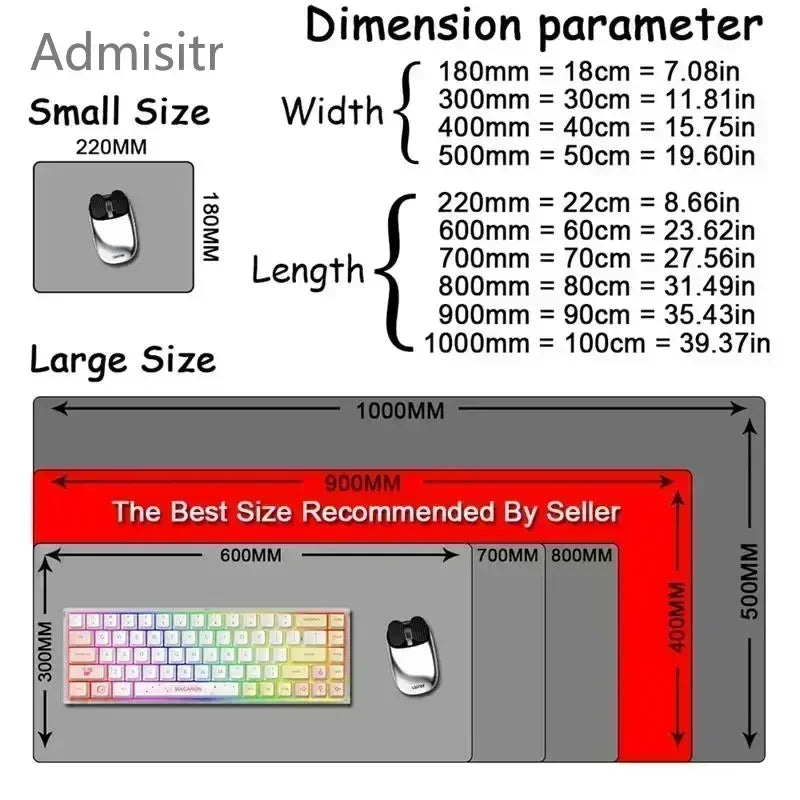 Japanese Style Anime Red Girl Pc Game Mousepad Large Mouse Pad XXL Gamer Mouse Mat Office Table Carpet Gaming Mats 500x1000mm