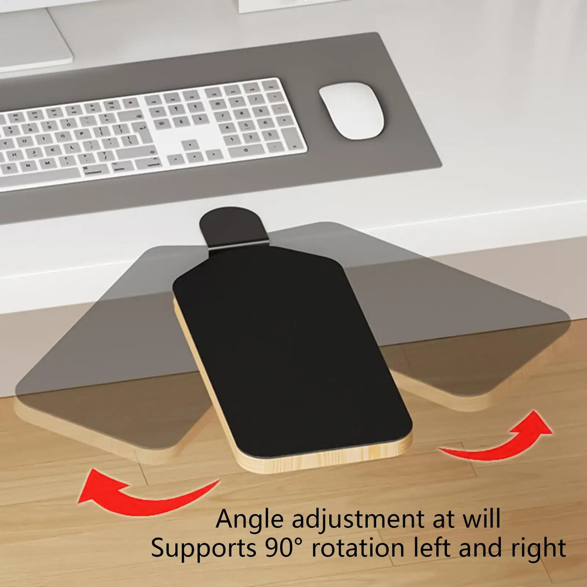 Arm Rest for Desk Computer Desk Arm Rest Pad 90 Degree Adjustable Folding Desk Arm Rest Wooden Wrist Support for Typing Work