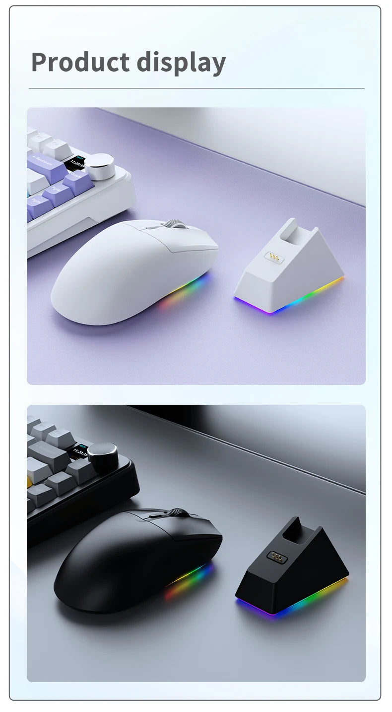 AJAZZ AJ139 V2 MC Magnetic Wireless Mouse, Ergonomic & Lightweight, for PC Gaming and Office Use, PAW3395 Sensor