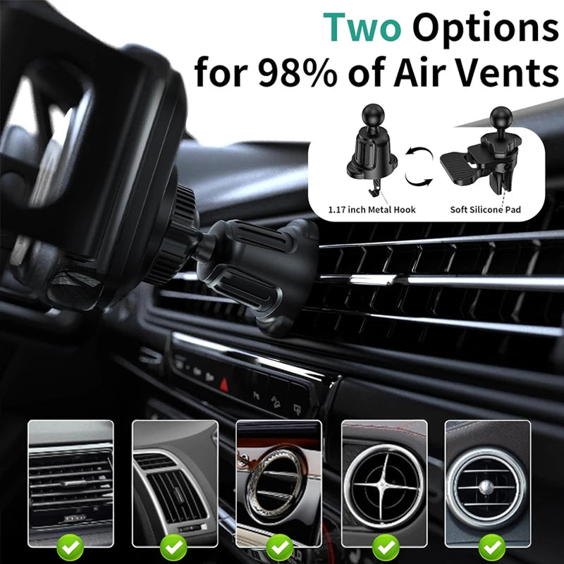Dual Coil Fold Screen Car Wireless Charger For Samsung Galaxy Z Fold 7 6 5 4 S24 Flip iPhone 17 Pro Max Phone Holder Stand Mount