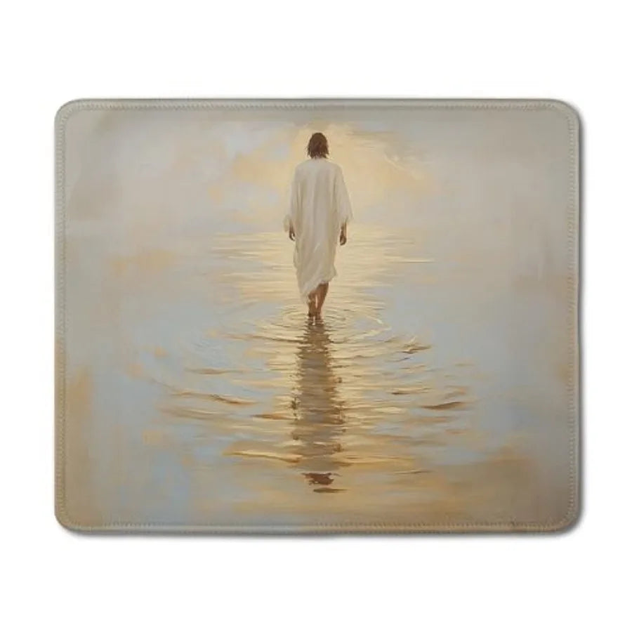 Watercolor Forest Christian Mouse Pad, Psalm 46:1Bible Verse Mouse Pads Mousepad for Desk Home Office Dorm Computers Laptop, Re