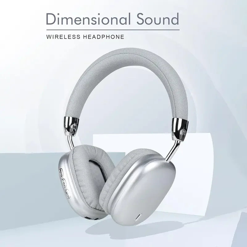Foldable Over Ear Bluetooth Headphones Pink Stereo Wireless Headset with Microphone Support TF Card for Gaming Music