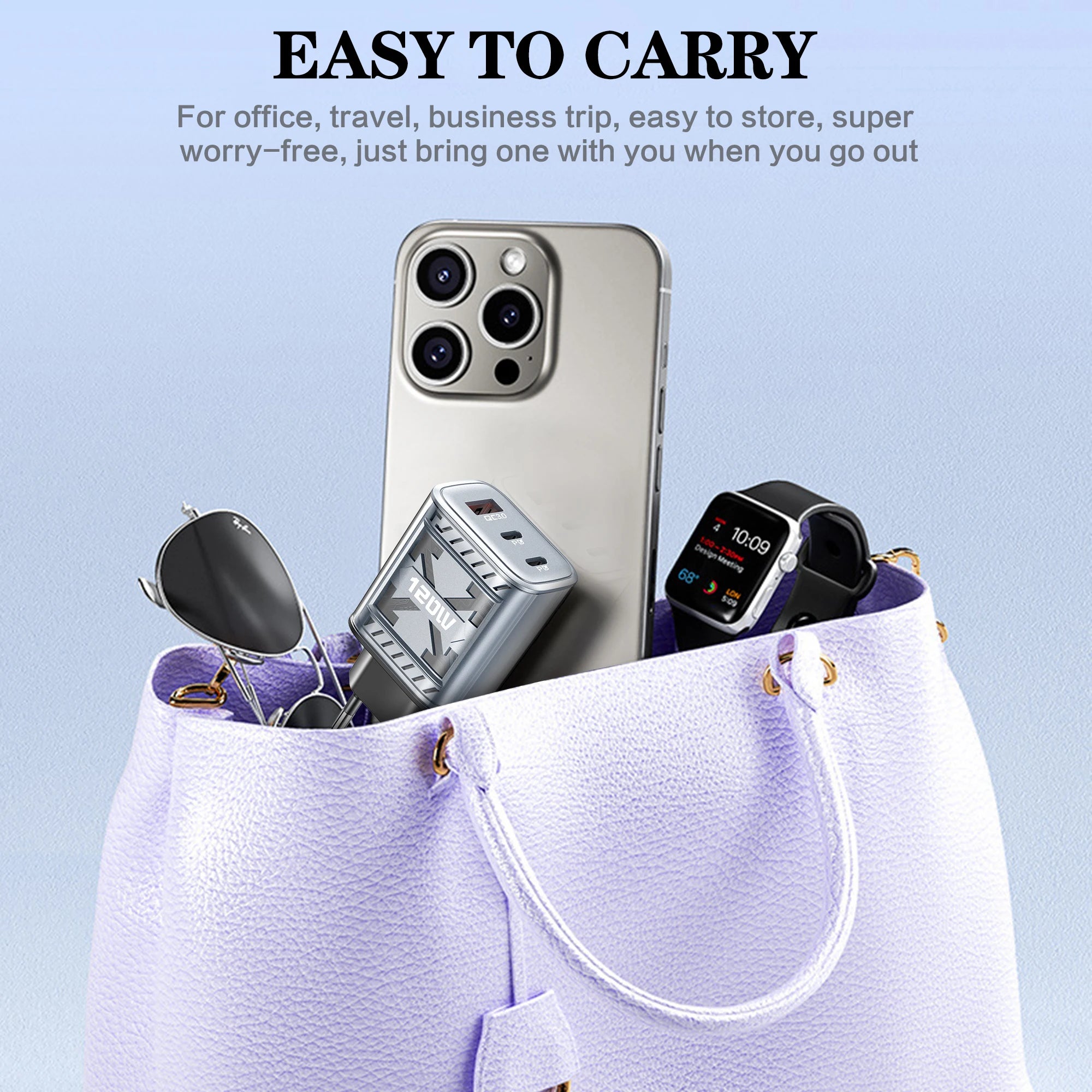Multi Ports 120W Type C USB Fast Charging Charger Mobile Phone Adapter For iPhone Samsung Huawei Xiaomi PD Quick Charge Charger