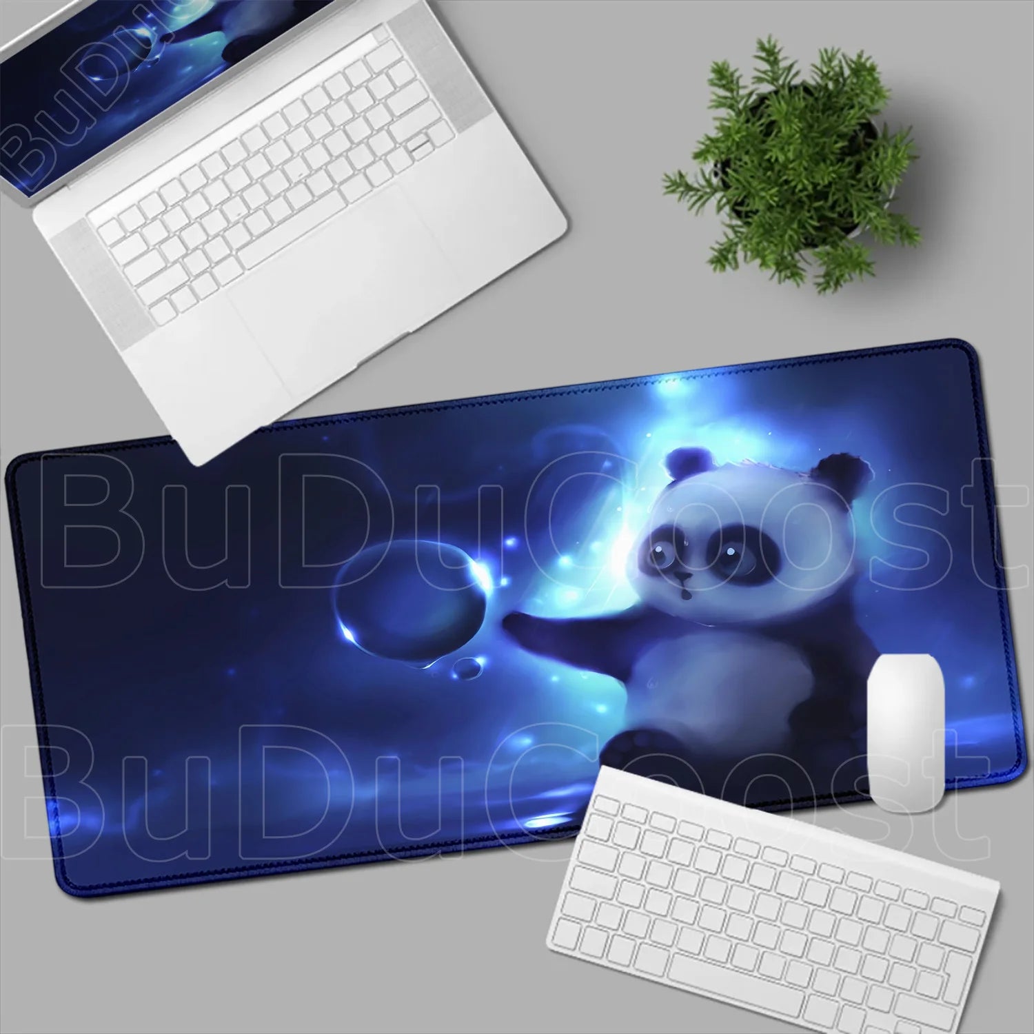 HD Printing Kawaii Anime Panda Mouse Pad Large Computer Office PC Game Table Mats XXL Gaming Keyboard Pad Cute Animals Desk Pads