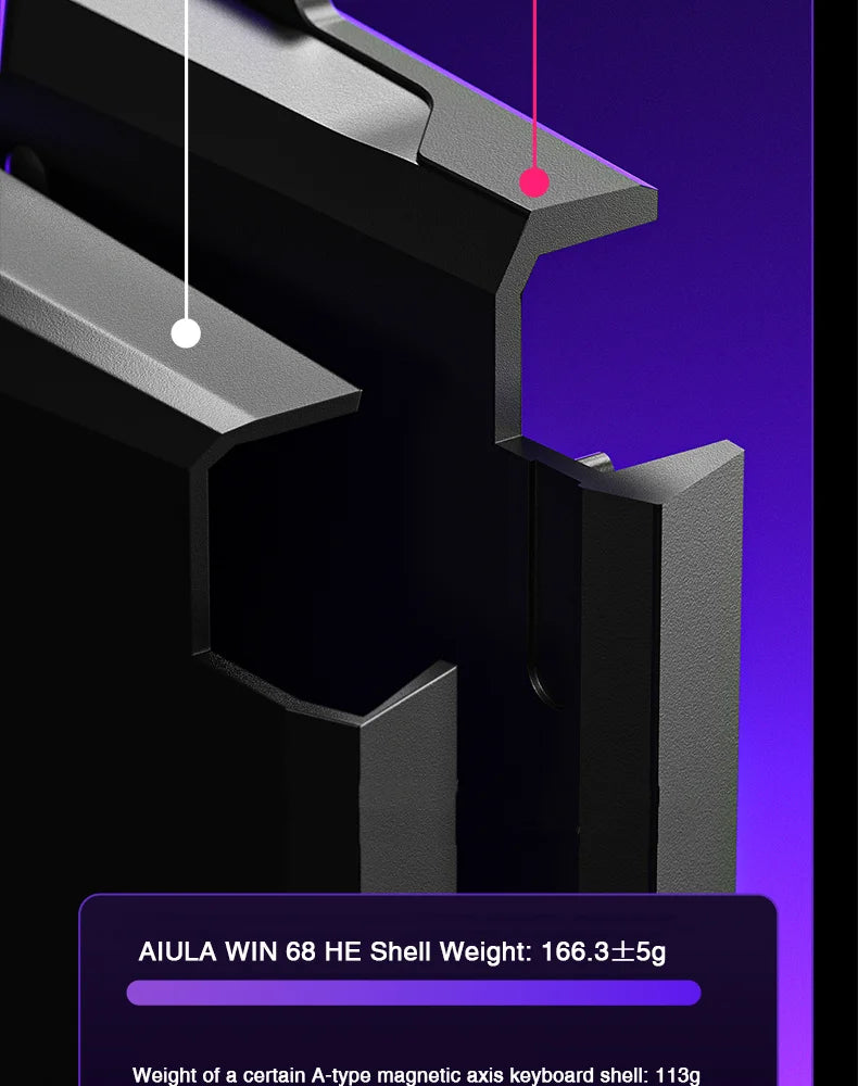 AULA WIN68 HE Esports Magnetic Switch Keyboard Rapid Trigger 8K Return RGB Hotswap 60% 68% Custom Game Keyboard
