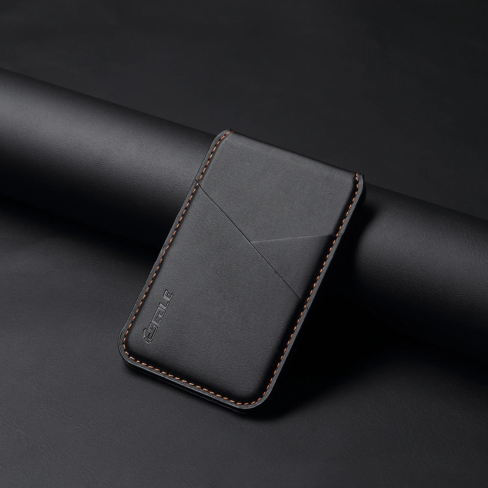 Luxury Leather Cellphone Magsafe Magnetic Card Holder For IPhone 12 13 14 15 16 17 Pro Max Plus RFID Anti-Skimming Bank ID Card