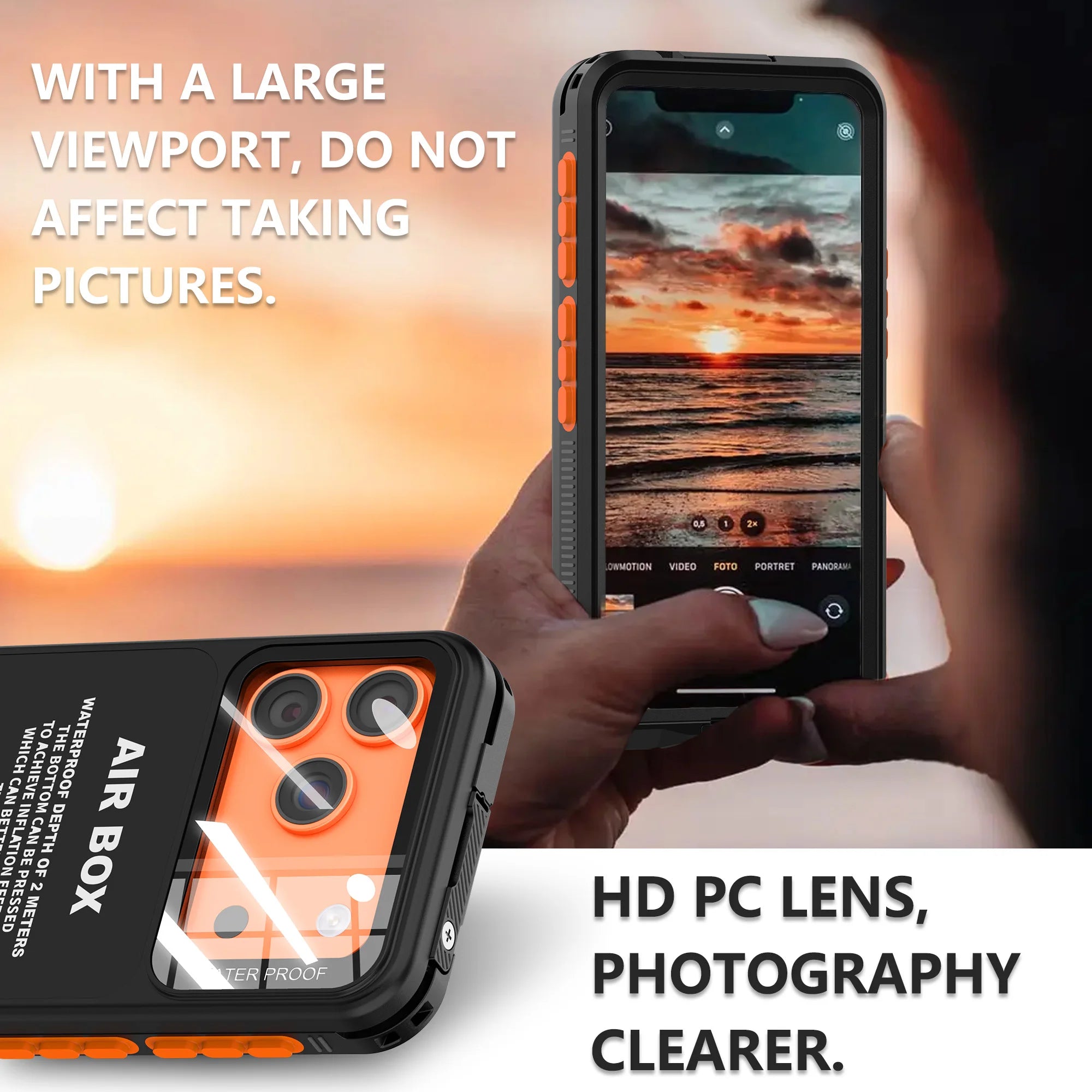 This brand-new touch-enabled IP68 waterproof phone case is suitable for iPhone 16 PRO MAX, 17, 15, 14, 13, 11PRO, and 12