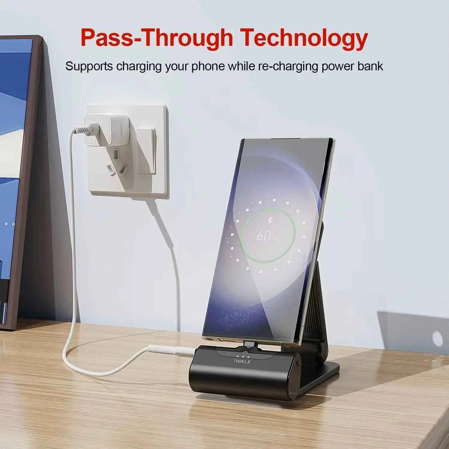 iWALK 4500mAh TYPE - C Capsule Powerbank: Fast - charge for iPhone 15/16, Samsung S24/S23 & Android. Portable & compact.
