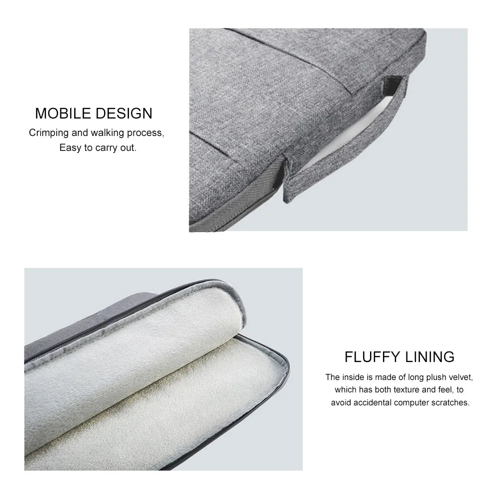 Waterproof Universal Laptops Bag Sleeve 12 13 14 15 15.4 15.6 16 inch Notebook For Macbook Computer Handbag Briefcase Travel Bag