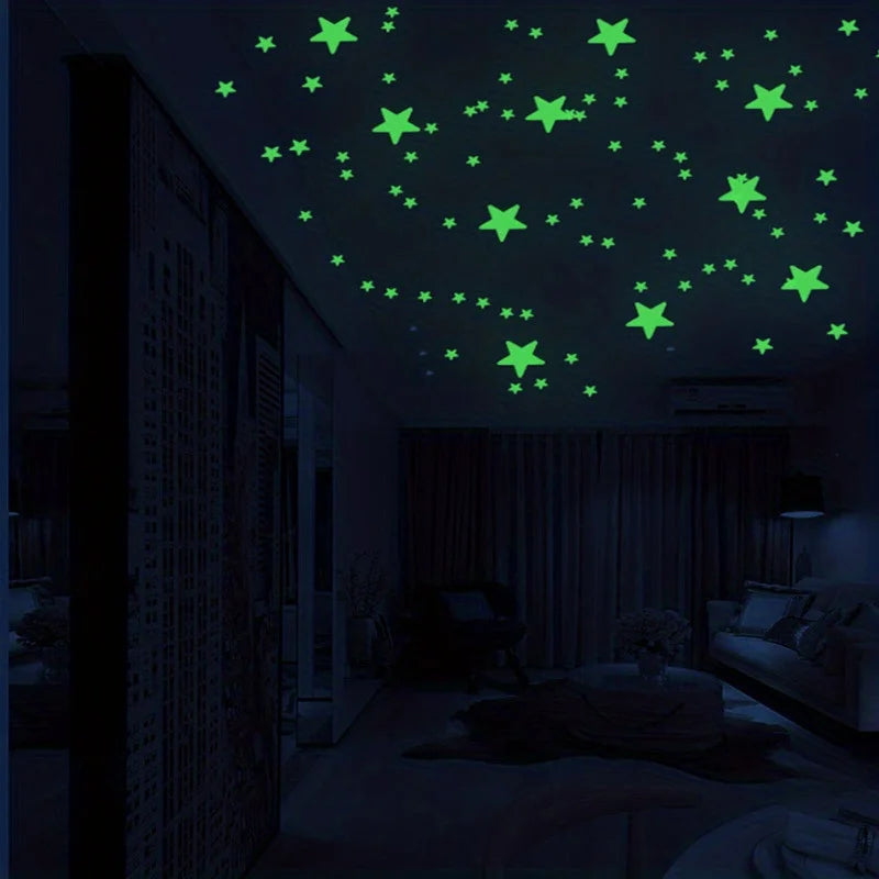 Glow in The Dark Wall Stickerst Adhesive Dots Luminous Ceiling Decals for Kids Bedroom Halloween Home Decoration