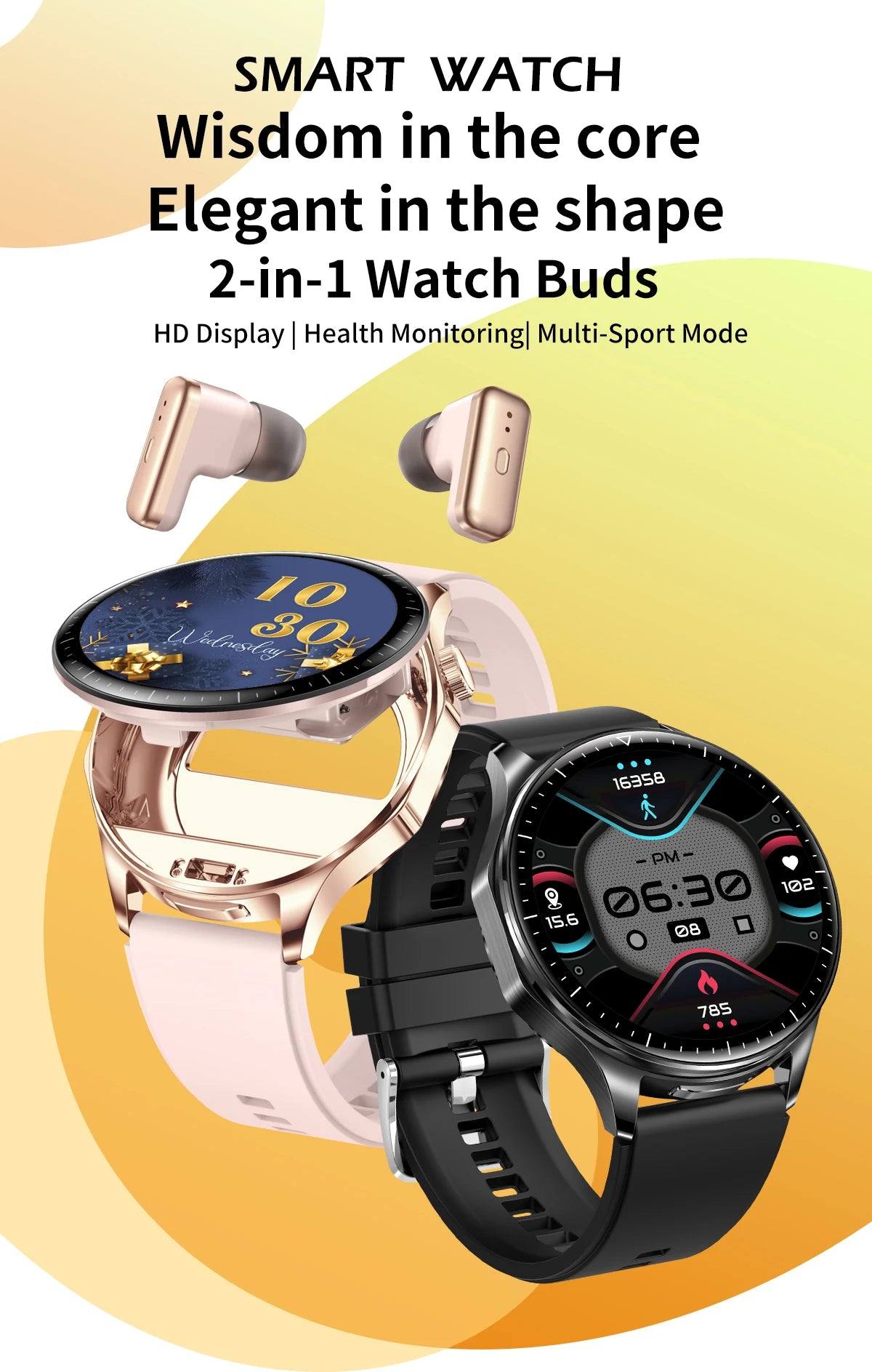 2026 new 2-In-1 TWS Headset Smart Watch 1.43
