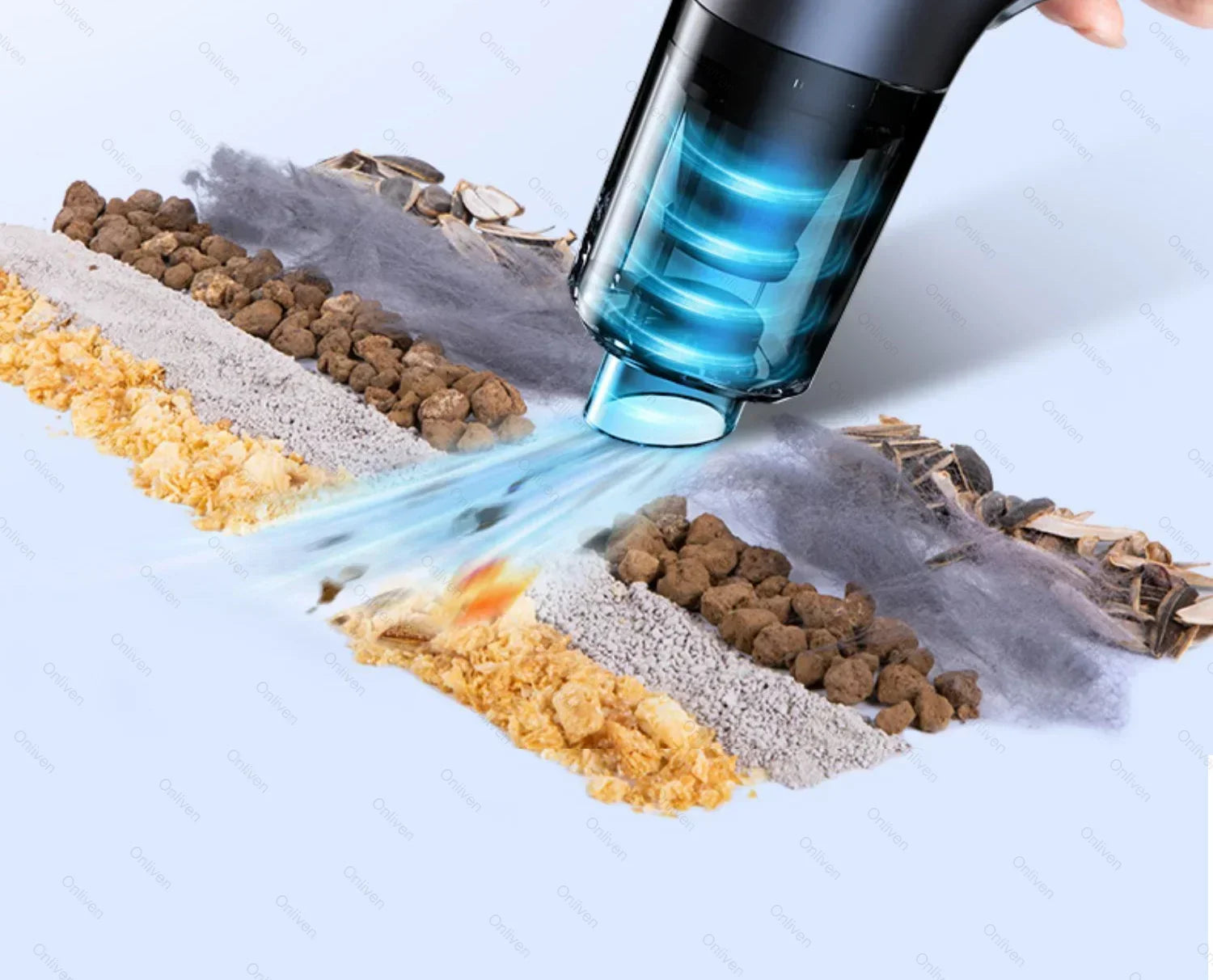 SZUK 17000PA Powerful Vacuum Cleaner Mini Cordless Portable Car Vacuum Cleaner for Home Appliance Handheld Blower Car Cleaner