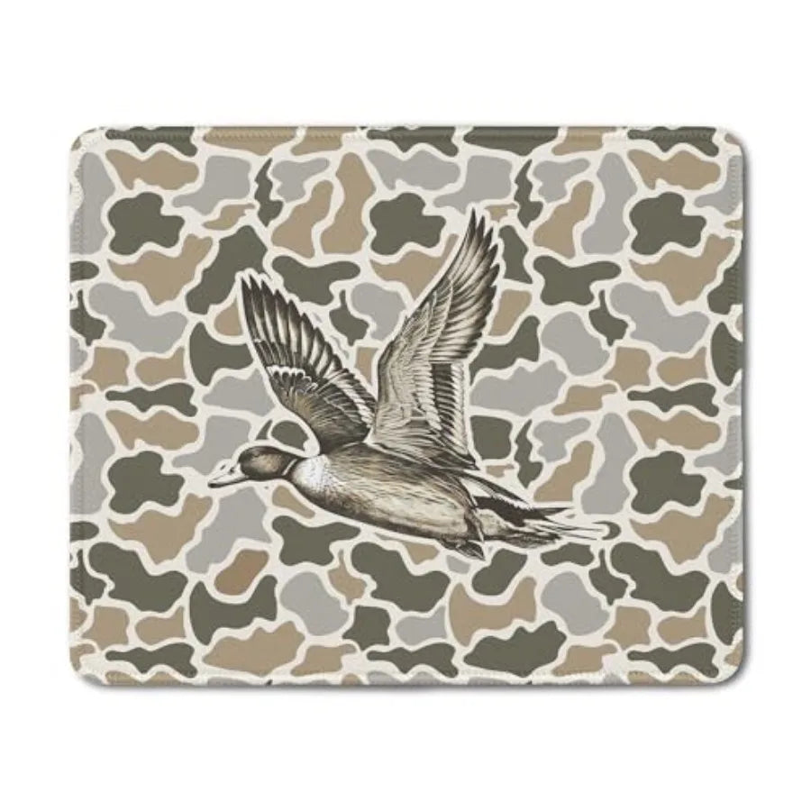 Mallard Duck Camo Mouse Pad, Duck Hunting Hunter Gifts, Camo Wildlife Mouse Pads Mousepad for Home Office Dorm Computers Laptop