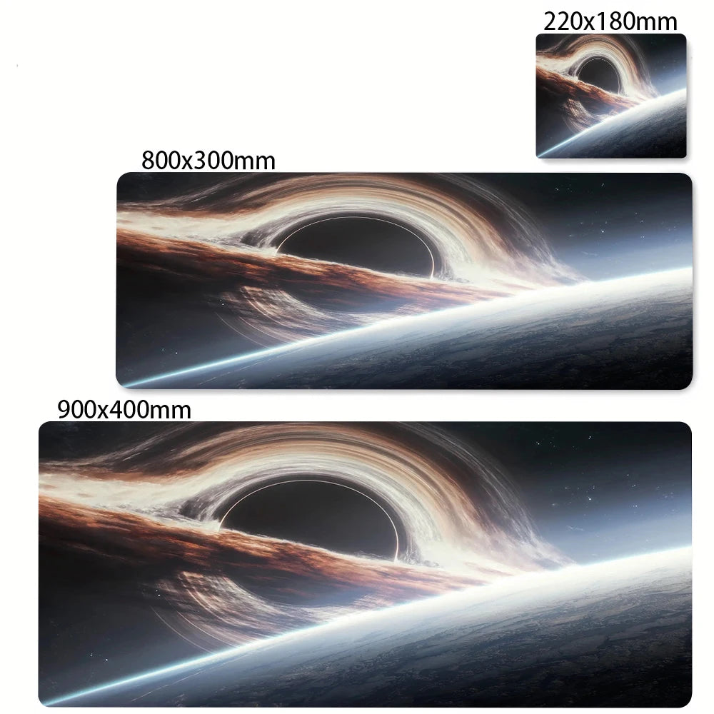 Space Earth Starry Sky Mouse Pad Gamer Pc Gaming Accessories Rubber Mat XXL Space Deskmat Keyboard Cabinet Mause Laptops Mats