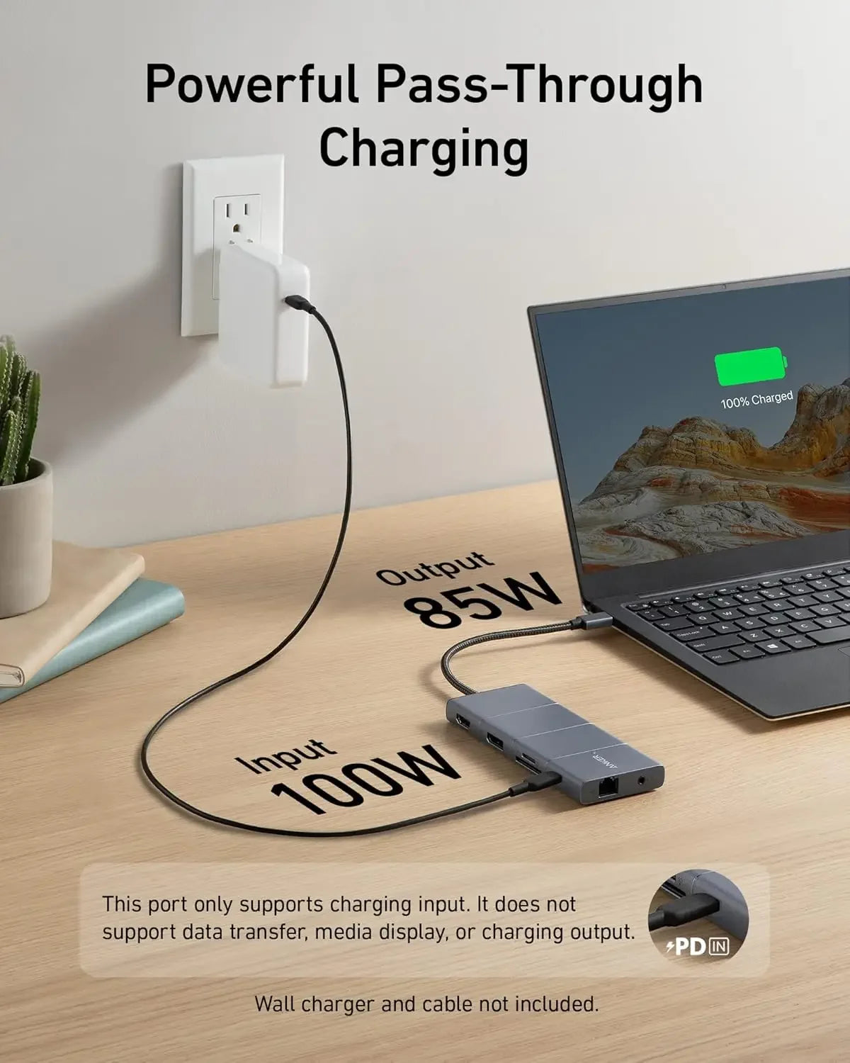 TLF Anker 565 USB-C Hub 11-in-1 Docking Station with 10Gbps USB-C and USB-A Data Ports, 4K  and DisplayPort,2 Data Ports for