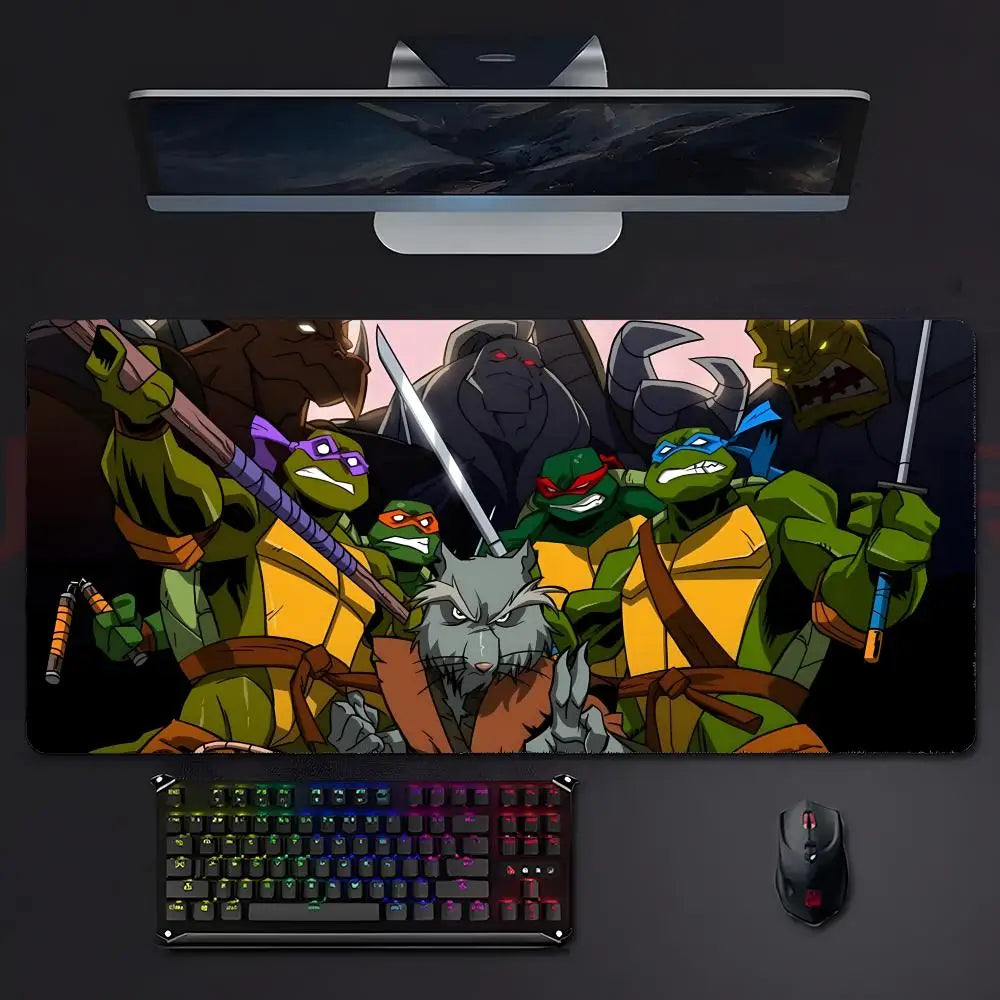anime classic Teenage M-Mutant N-Ninja Turtles TMNT Mouse Pad Mousepad Large Gaming LockEdge Thickened PC Table Desk Mat