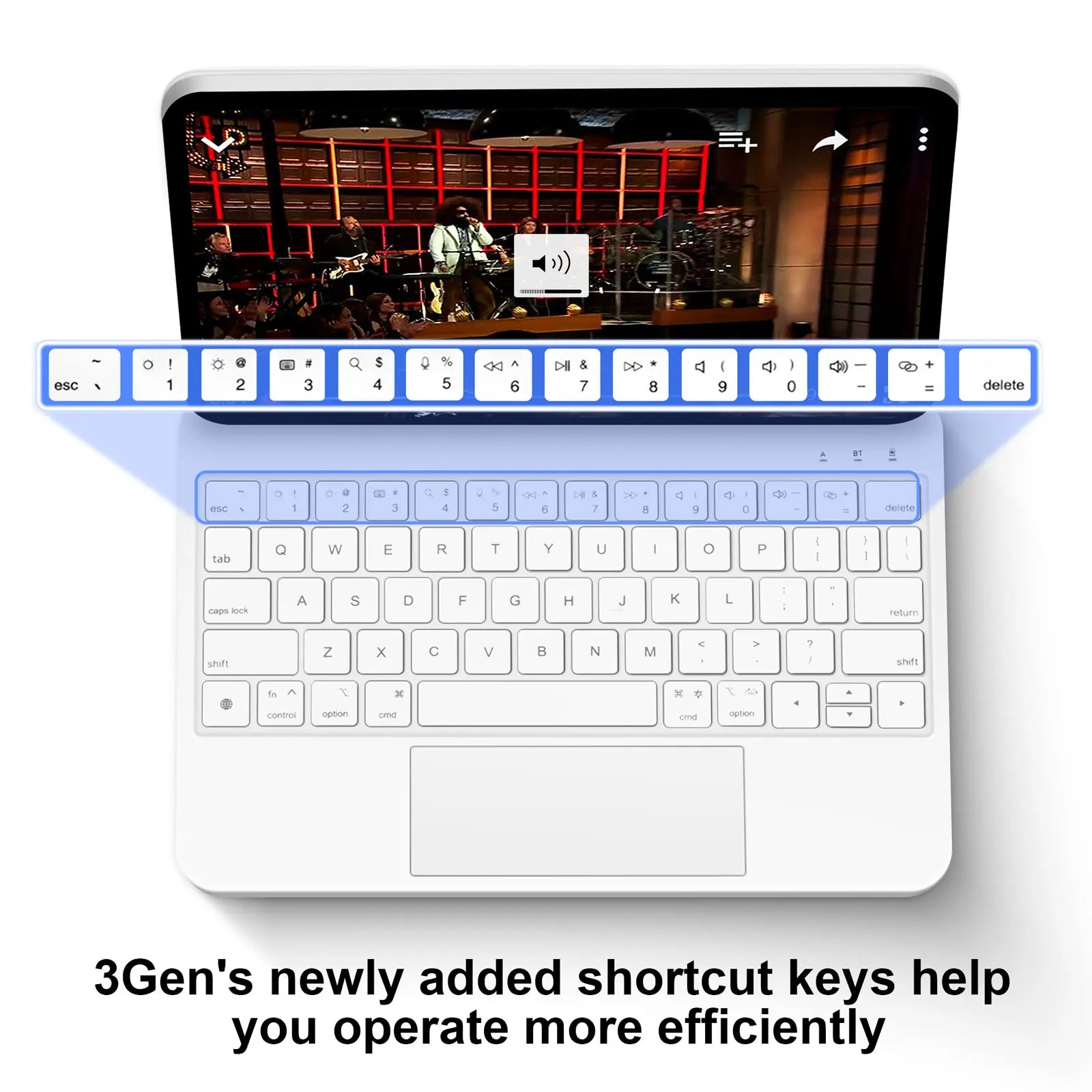 GOOJODOQ Magic Keyboard for iPad Air 6 2024 13 inch case for iPad Pro 11 12 9 Pro 13 Air 4 Air 5 for iPad 10th Generation Cover