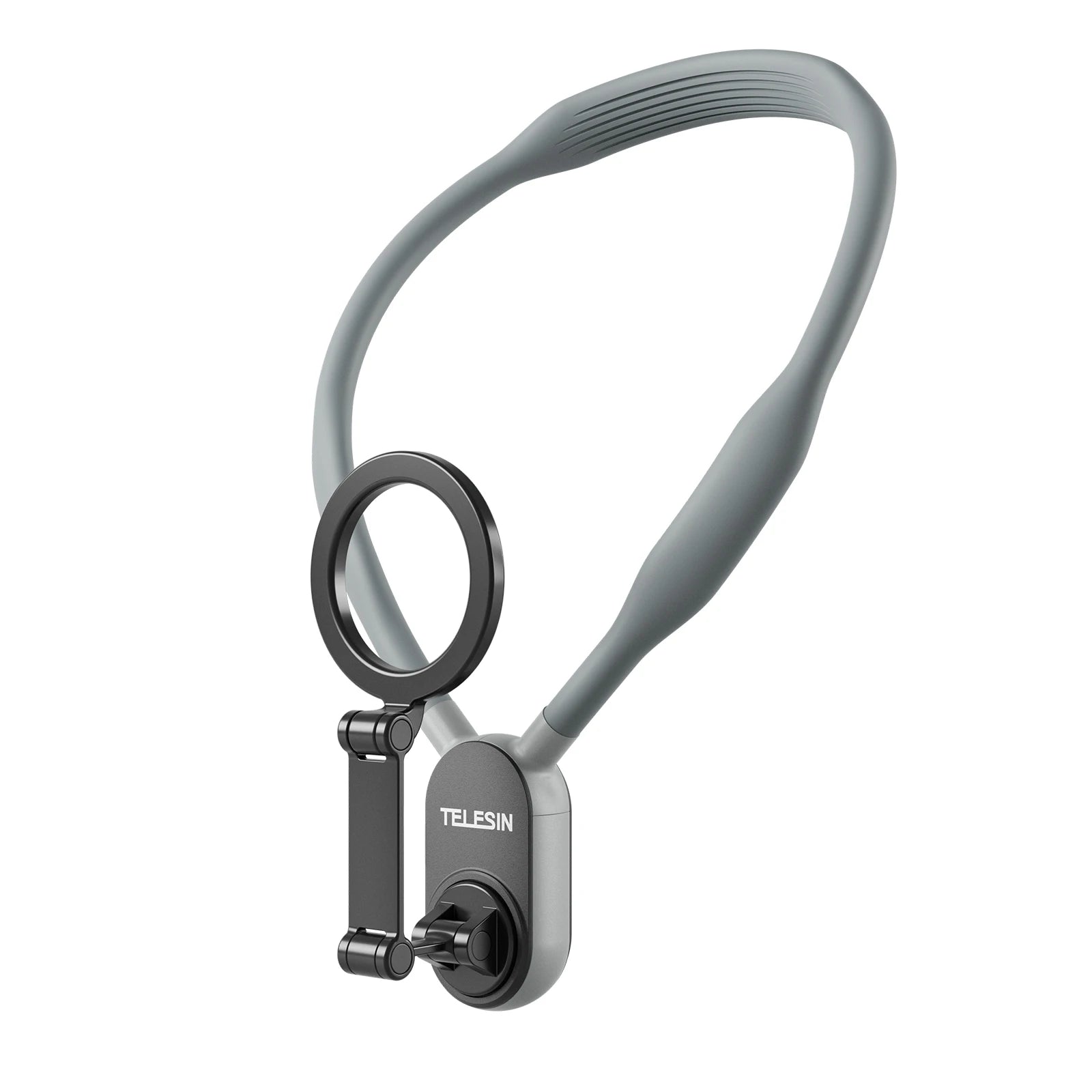 TELESIN Silicone Magnetic Neck Mount Quick Release Phone Stand Universal Compatible with iPhone MagSafe Samsung Huawei Xiaomi
