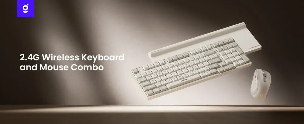 wegear KM3 Wireless Keyboard Mouse Combo 98 keys Full Size Wireless Keyboard Supports Windows/Mac OS for Notebook Laptop