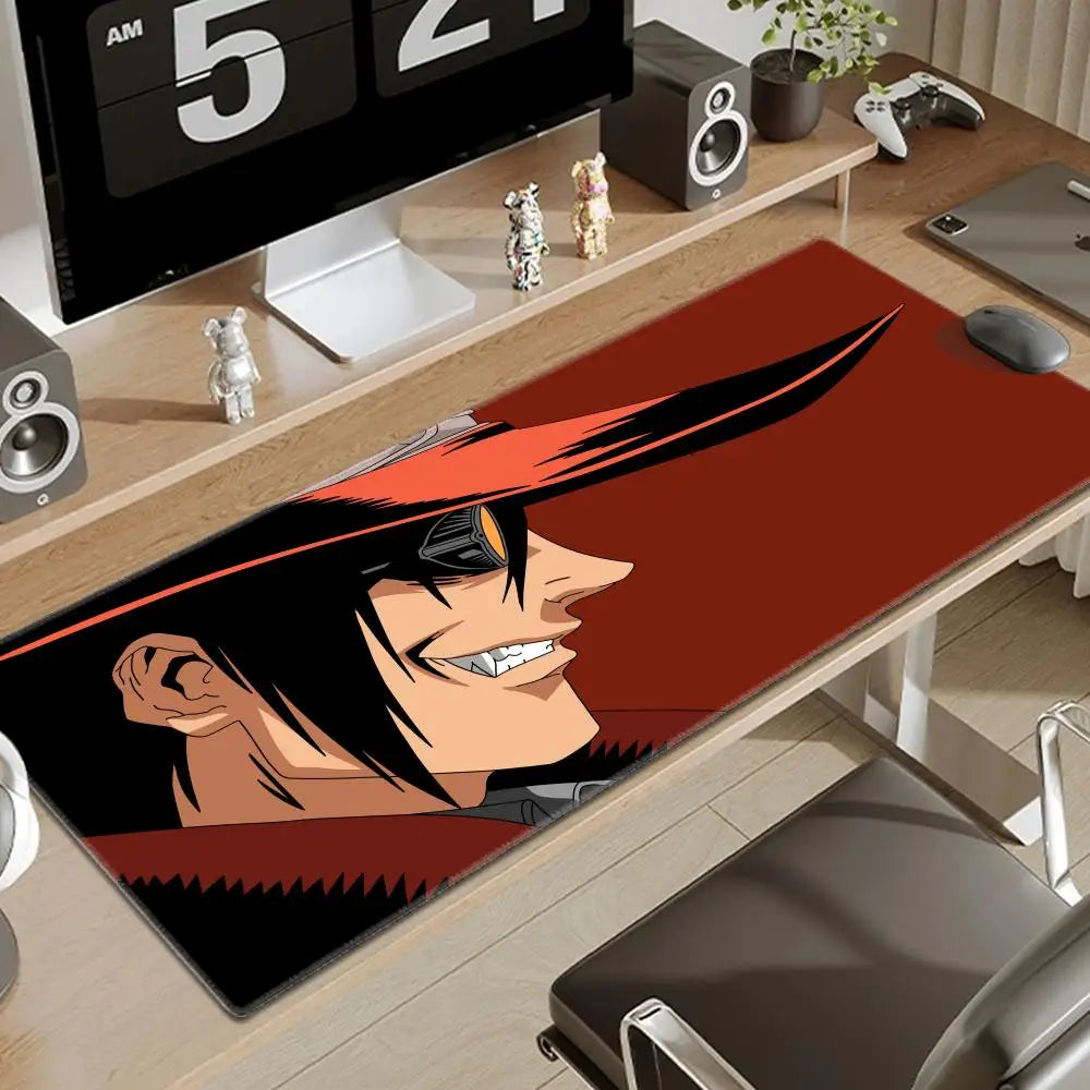 Anime Hellsing Alucard Mousepad Pad Gamer Carpet Computer Mouse Pad Anime Gaming mouse pad High Quality Game Mouse pad gift csgo