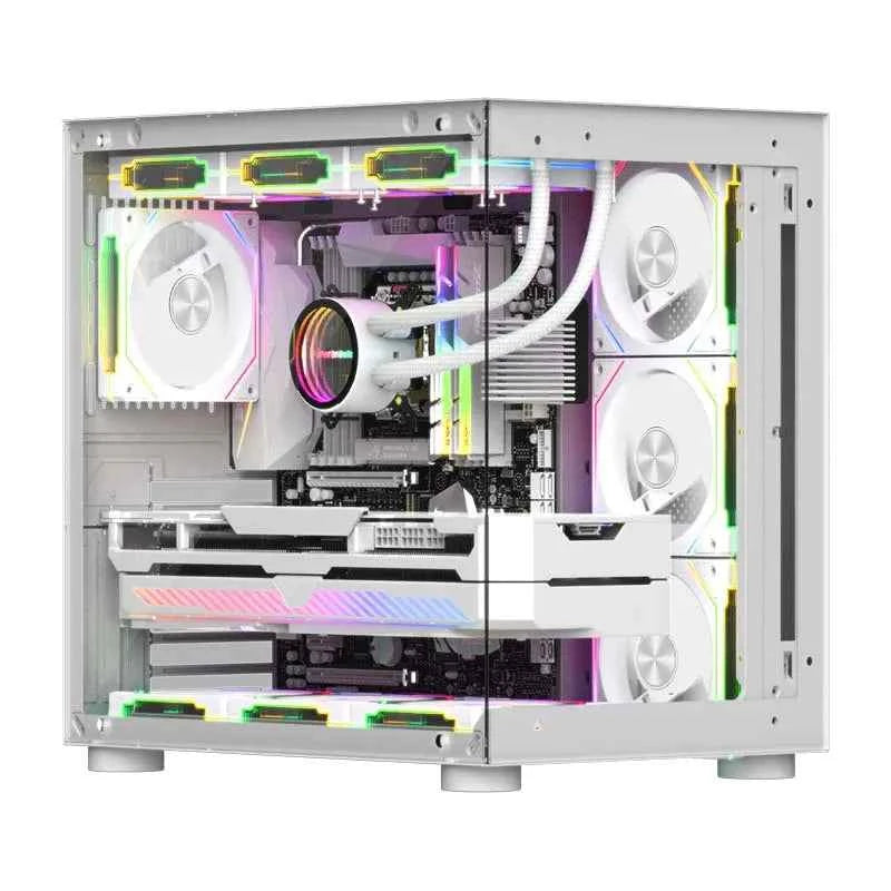 UPSIREN UF-2 PRISM 5 PRO 12CM ARGB Large Air Volume Computer Chassis Fan Regular version/Reversed version Dual mode selection
