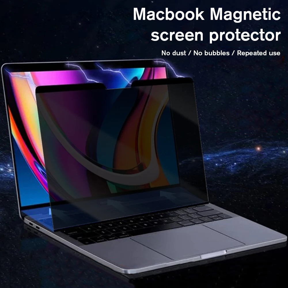 New Magnetic Privacy Filter for Macbook Air 13 Air 15 M3 M2 M1 Pro 13 14 16 Inch Screen Protector Film Anti-spy Anti-peep/Glare