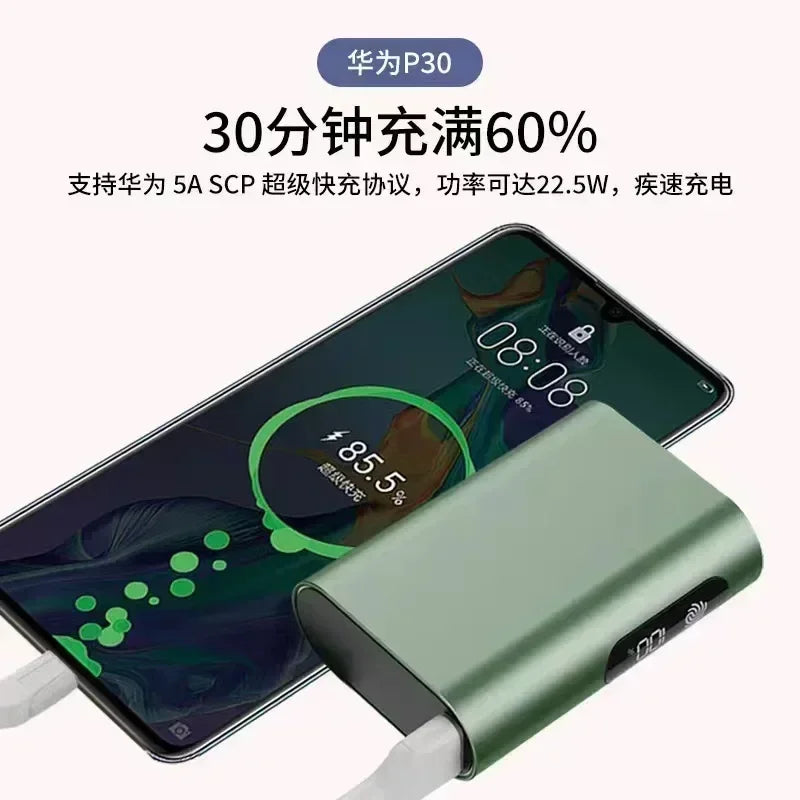 New 21700 Battery Cell 10Ah/20Ah Touch Digital Display Screen Fast Charging PD Bidirectional   Mobile Power Supply