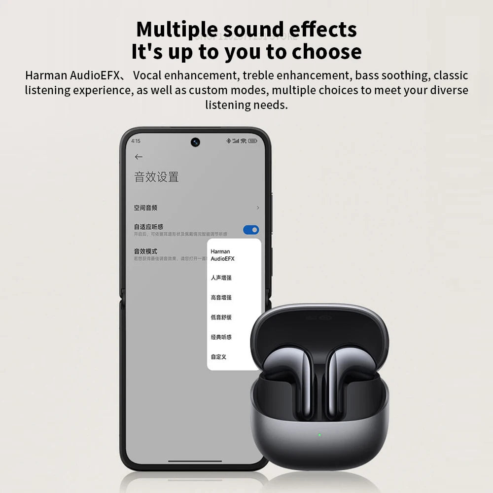 Original Xiaomi Buds 5 Earphone TWS AI Active Noise Cancelling HiFi Wireless Bluetooth Sound Recording Headphone Lossless Audio