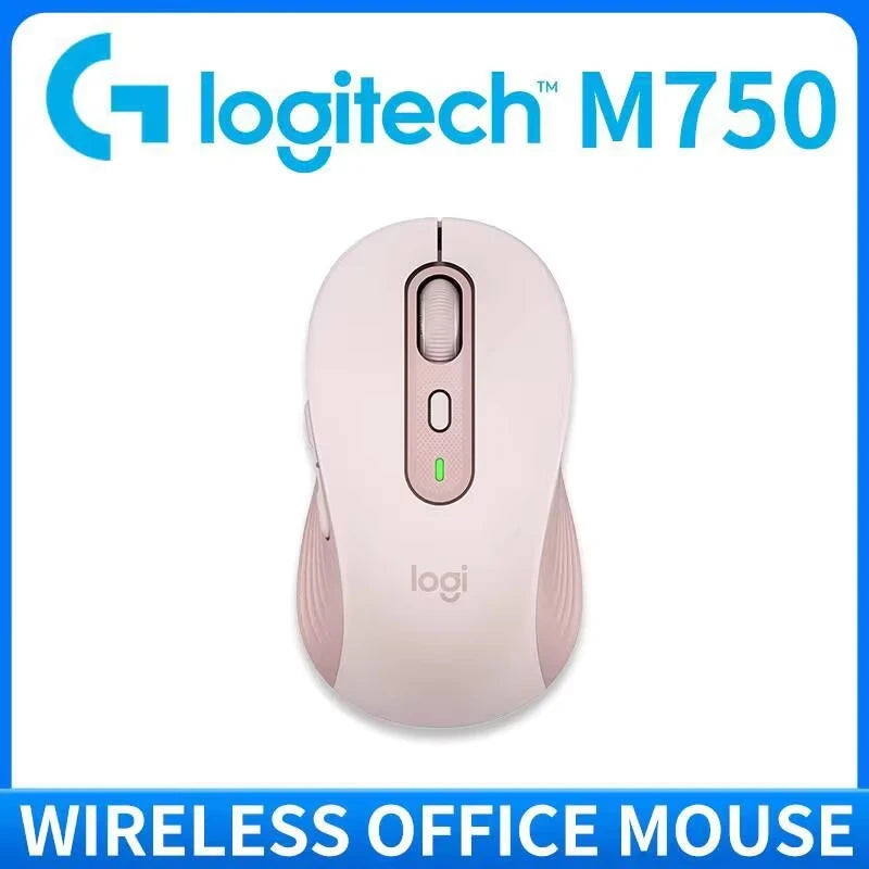 Logitech M750 Wireless Bluetooth Mouse Silent Click Comfort Shape Long Battery Life Multi Device Pairing for Mac Windows iPad