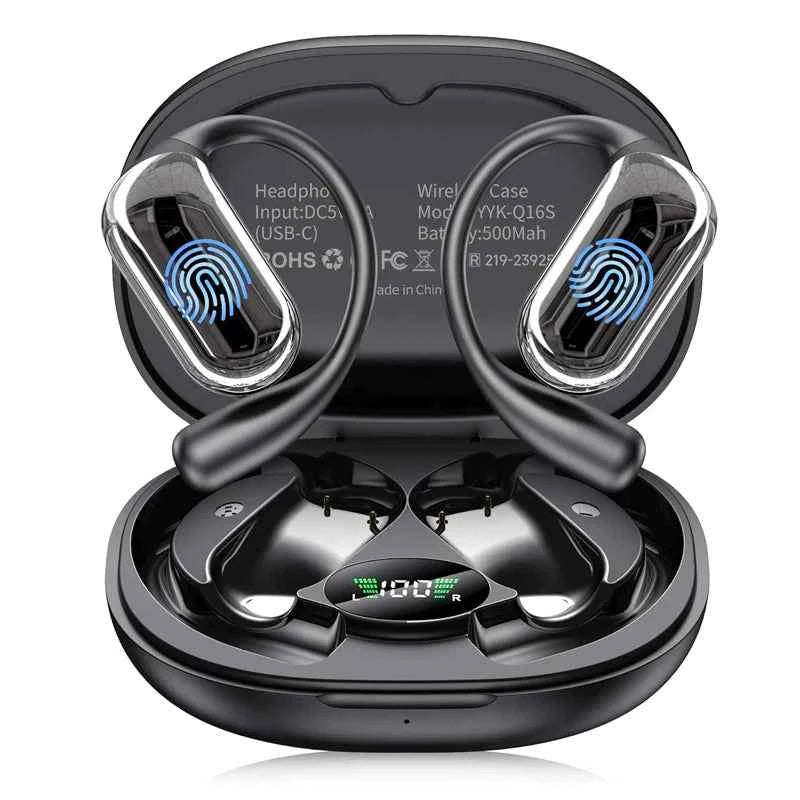 AI Translation Earbuds BT 5.4 Headphones Translator with 144 Languages OWS Real-Time Earphones Ear Buds for Travel Business