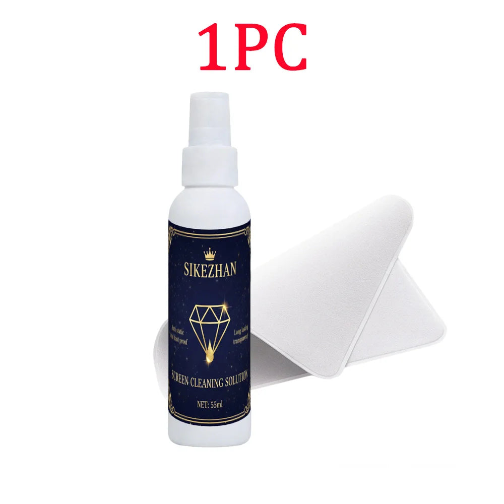 Universal Screen Cleaner Spray Kit with Polishing Cloth for Computer Laptop Monitor TV Phone LCD LED Dust Fingerprint Remover