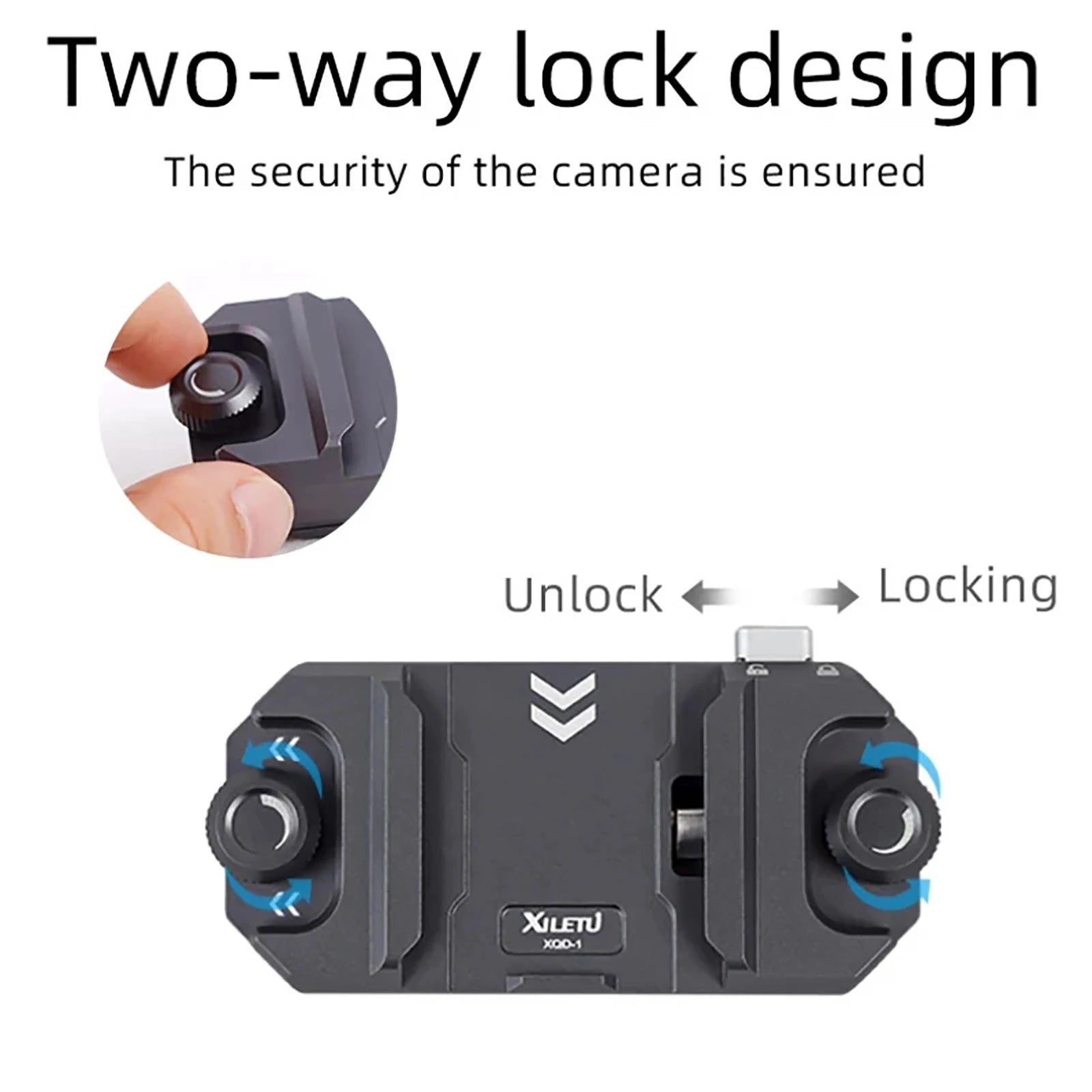Backpack Quick Release Plate Clip Camera Quick Switch Tripod Slider Installation Adapter Camera Clip w/ Arca Swiss for Backpack