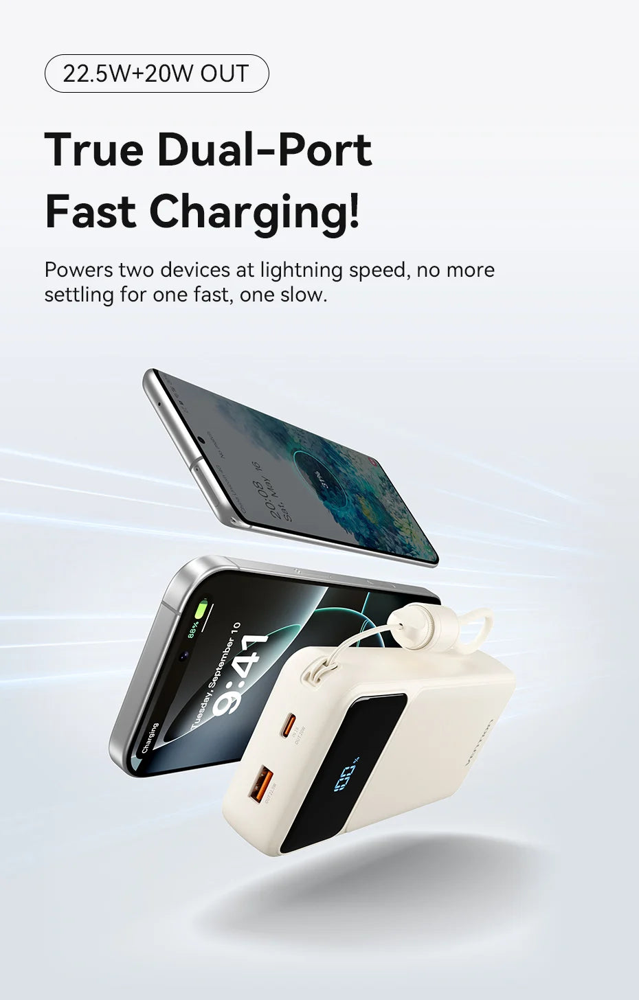 Vention CCC 20000mAh 22.5W Power Bank Portable Fast Charger for Xiaomi iPhone Samsung Spare Battery 3C Certified Powerbank