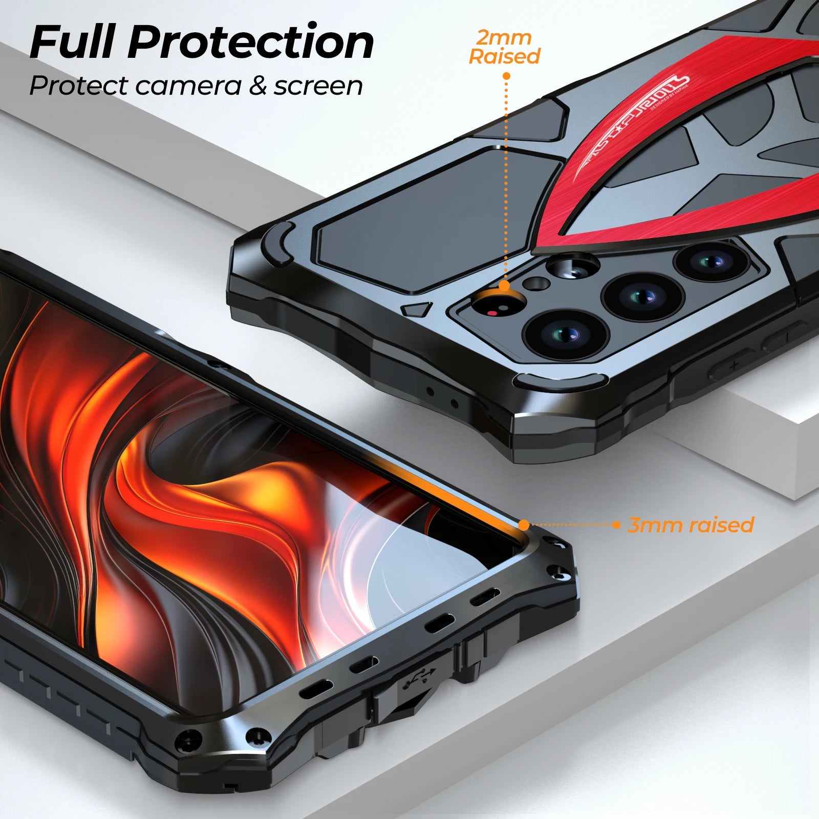 Military Grade Heavy Armor Metal Phone Case for For Samsung Galaxy S26 S25 S24 S23 S22 Ultra Luxury Shockproof Back Cover Bumper