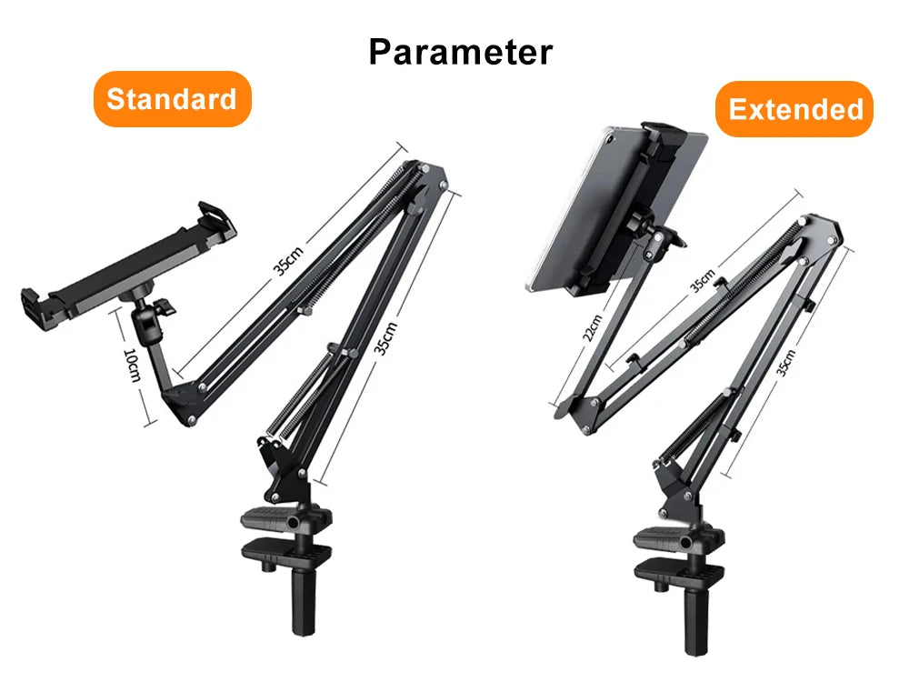 Tablet Stand Holder for Bed Rotatable Phone Stand for 4-12.9