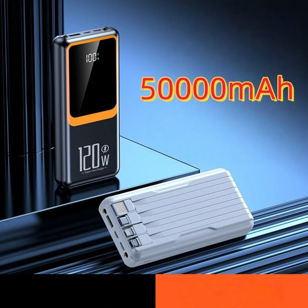 High Capacity Outdoor Portable Power Bank Universal Charger for IPhone Samsung Xiaomi Android Mobile Phones
